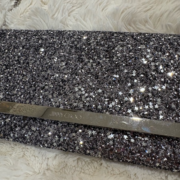 Jimmy Choo sparkly clutch purse REHAB BAG - Picture 3 of 10